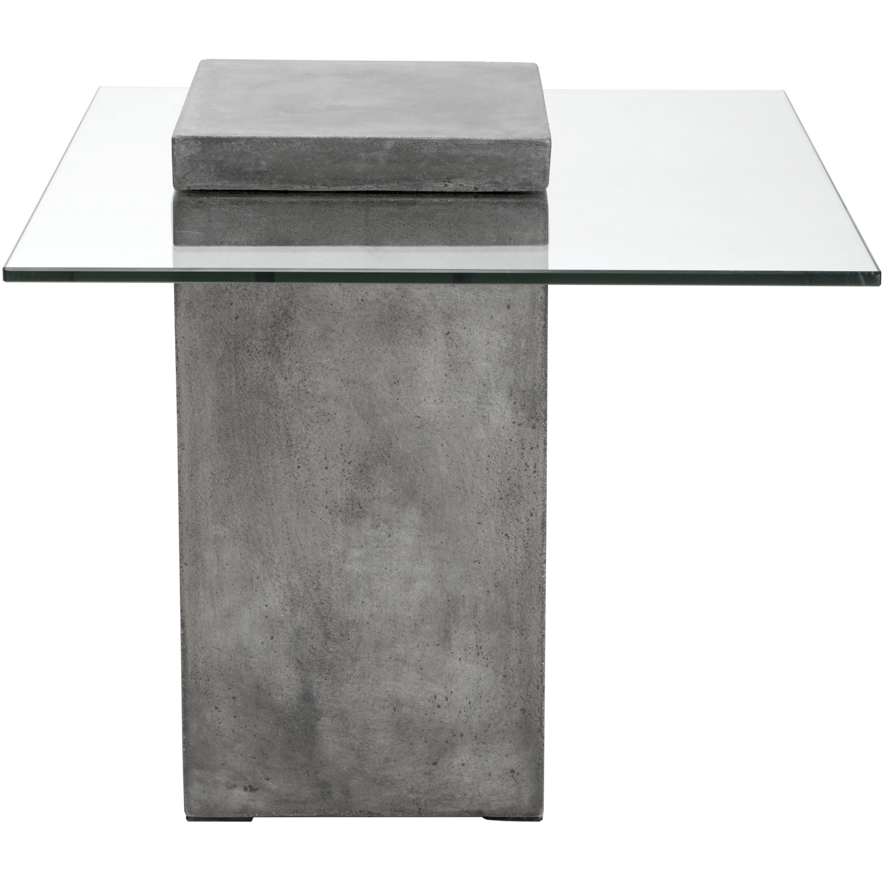 Grange 21.75 X 21.75 inch Clear / Grey End Table